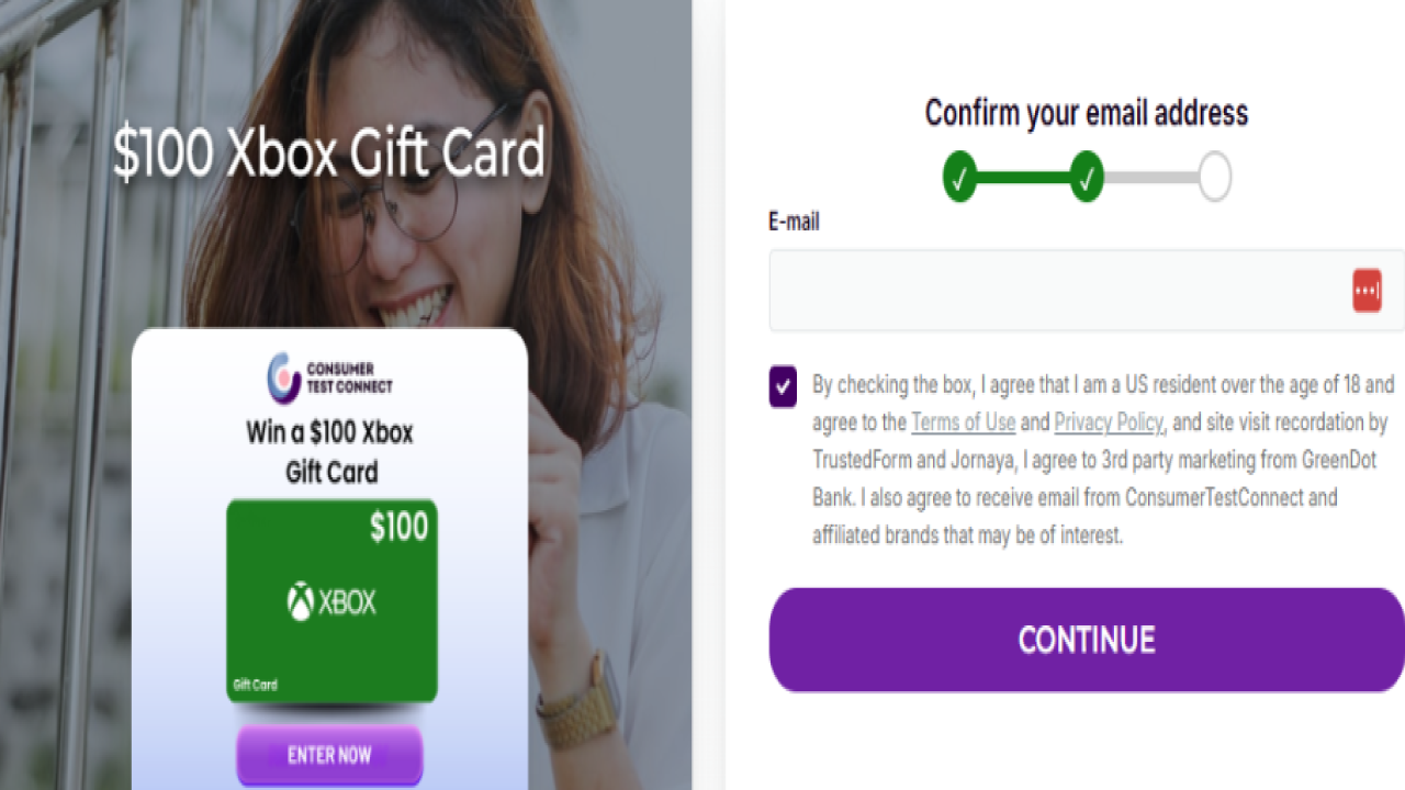 📧 Sign Up for “$100 Xbox Gift Card”