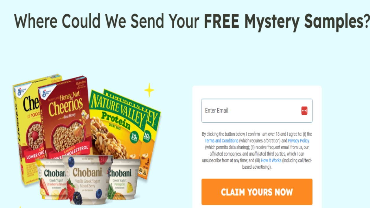 📧 Sign Up for “Mystery Samples Box”